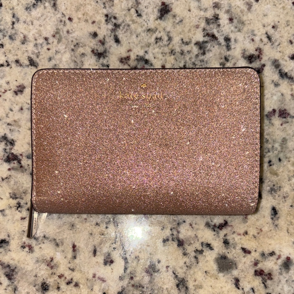 Kate Spade Glittering Rose Gold Wallet
